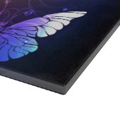 夜白熱［赤熱］光を放つ蝶 カッティングボード (角)