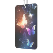 夜白熱［赤熱］光を放つ蝶 カーエアーフレッシュナー (左)