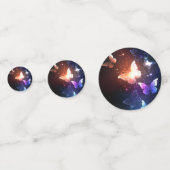 夜白熱［赤熱］光を放つ蝶 コンフェッティ (正面)