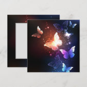 夜白熱［赤熱］光を放つ蝶 セーブザデート (正面/裏面)