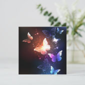 夜白熱［赤熱］光を放つ蝶 セーブザデート (スタンド正面)