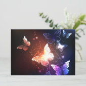 夜白熱［赤熱］光を放つ蝶 セーブザデート (スタンド正面)