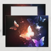 夜白熱［赤熱］光を放つ蝶 セーブザデート (正面/裏面)