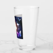 夜白熱［赤熱］光を放つ蝶 タンブラーグラス (左)