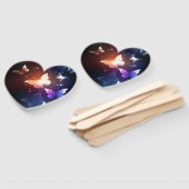 夜白熱［赤熱］光を放つ蝶 ハンドファン (組立なし)