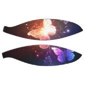 夜白熱［赤熱］光を放つ蝶 バスケットボール (パネル)