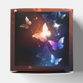 夜白熱［赤熱］光を放つ蝶 フェイバーボックス (上部)