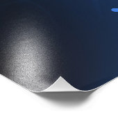 夜白熱［赤熱］光を放つ蝶 フォトプリント            (角)