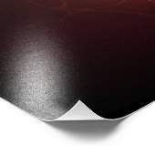 夜白熱［赤熱］光を放つ蝶 フォトプリント            (角)