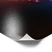 夜白熱［赤熱］光を放つ蝶 フォトプリント            (角)