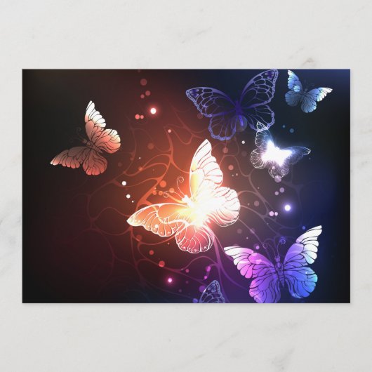 夜白熱［赤熱］光を放つ蝶 プログラム (正面)