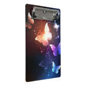 夜白熱［赤熱］光を放つ蝶 ミニクリップボード (アングル)