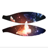 夜白熱［赤熱］光を放つ蝶 ミニバスケットボール (パネル)