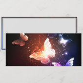 夜白熱［赤熱］光を放つ蝶 メニュー (正面/裏面)