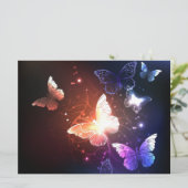 夜白熱［赤熱］光を放つ蝶 メニュー (スタンド正面)