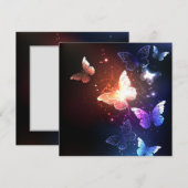 夜白熱［赤熱］光を放つ蝶 メニュー (正面/裏面)