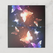 夜白熱［赤熱］光を放つ蝶 ロイヤリティカード (外部開封)