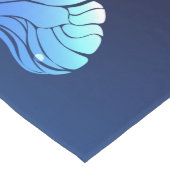 夜白熱［赤熱］光を放つ蝶 ロングテーブルランナー (コーナー)