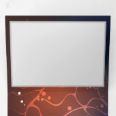 夜白熱［赤熱］光を放つ蝶 三つ折り招待状 (内部最初)