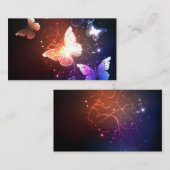 夜白熱［赤熱］光を放つ蝶 割引カード (正面/裏面)