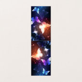 夜白熱［赤熱］光を放つ蝶 名刺 (外部フラット)