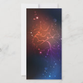 夜白熱［赤熱］光を放つ蝶 案内状 (裏面)