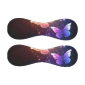 夜白熱［赤熱］光を放つ蝶 野球ボール (パネル)