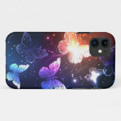 夜白熱［赤熱］光を放つ蝶 Case-Mate iPhoneケース (裏面(横))