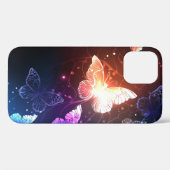 夜白熱［赤熱］光を放つ蝶 Case-Mate iPhoneケース (裏面 (横))