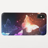 夜白熱［赤熱］光を放つ蝶 Case-Mate iPhoneケース (裏面(横))