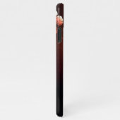 夜白熱［赤熱］光を放つ蝶 iPhoneケース (右側)