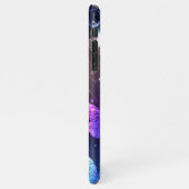 夜白熱［赤熱］光を放つ蝶 iPhoneケース (左側)