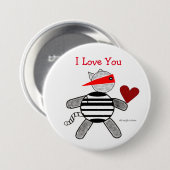 夜盗のバレンタインボタン 缶バッジ (正面&裏面)