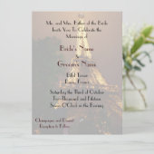 夜眺めのエッフェル塔の結婚式 招待状 (スタンド正面)