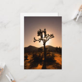 夜秋はジョシュア・ツリーから カード (正面/裏面インサイチュ)