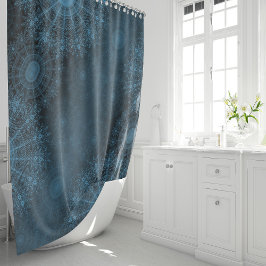 夜空きらめくのエーゲ花芸術 シャワーカーテン