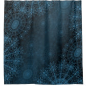 夜空きらめくのエーゲ花芸術 シャワーカーテン (正面)