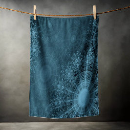 夜空きらめくのエーゲ花芸術 ビーチタオル