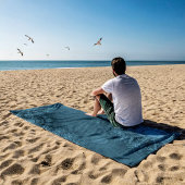 夜空きらめくのエーゲ花芸術 ビーチタオル