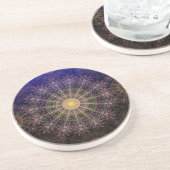 夜空きらめくの花の澄ん芸術 コースター