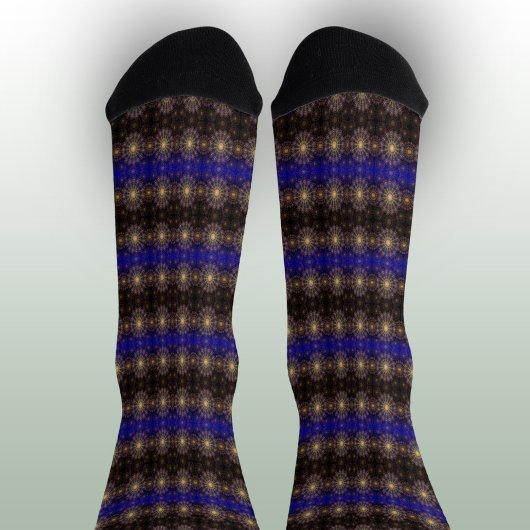 夜空きらめくの花の澄ん芸術 ソックス