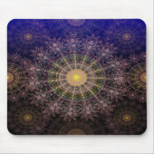 夜空きらめくの花の澄ん芸術 マウスパッド (正面)