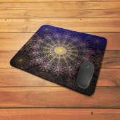 夜空きらめくの花の澄ん芸術 マウスパッド