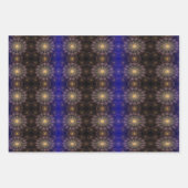 夜空きらめくの花の澄ん芸術 ラッピングペーパーシート (正面3)