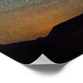 夜空とコスモスを持つヘンリー・ソロー引用文 ポスター (角)