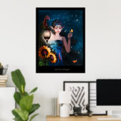 夜空とバターフリス ポスター (ホームオフィス)