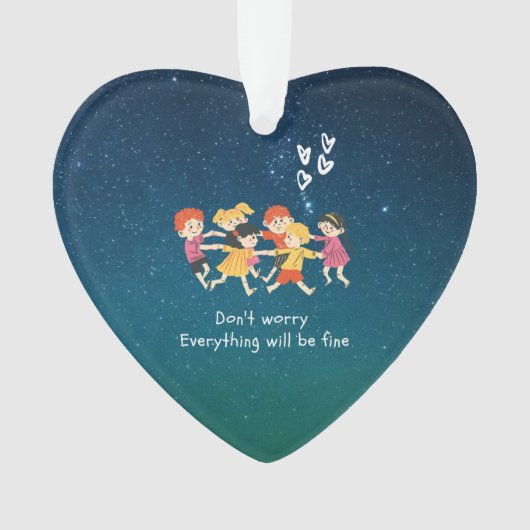 『夜空と幸せな子どもたち』  オーナメント (正面)