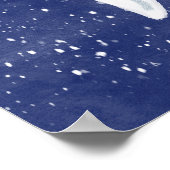 夜空に向かって女飛んでいるの子や鳥を我慢せよ ポスター (角)