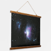 夜空に星の画像が入ったタペストリー 吊り下げ型タペストリー (傾斜あり)