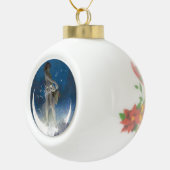 夜空に星をちりばめる月神ルナ セラミックボールオーナメント (右)